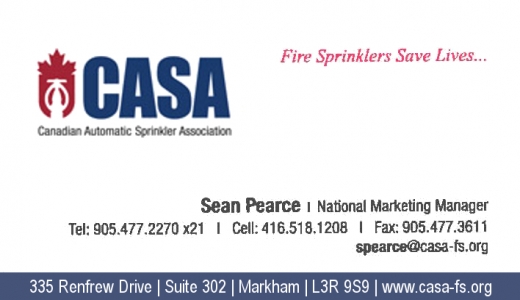 CANADIAN AUTOMATIC SPRINKLER ASSOCIATION - Booth 21 