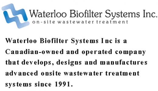 WATERLOO BIOFILTER SYSTEMS INC. - Booth 16 