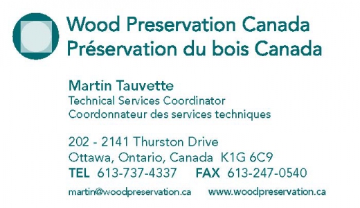 WOOD PRESERVATION CANADA - Booth 23 