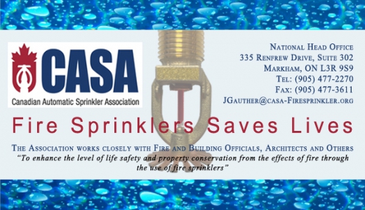 CANADIAN AUTOMATIC SPRINKLER ASSOCIATION - Booth 53 