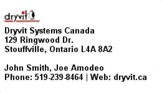 DRYVIT SYSTEMS CANADA LTD. - Booth 18 