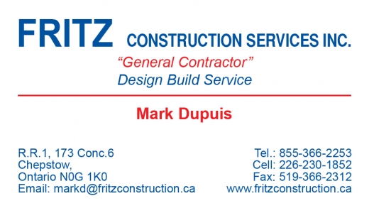 FRITZ CONSTRUCTION SERVICES INC. - Booth 31 