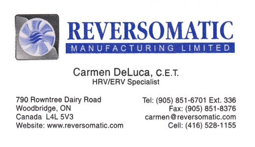REVERSOMATIC MANUFACTURING LTD. - Booth 58 